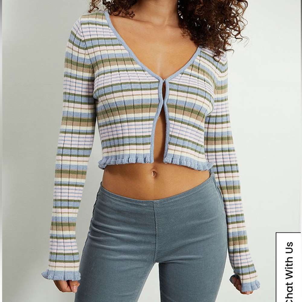 LA Hearts/Pacsun Striped Cardigan Sweater